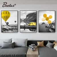 3 panel european landscape canvas painting wall art black and white pictures for living room bedroom home decoration unframed