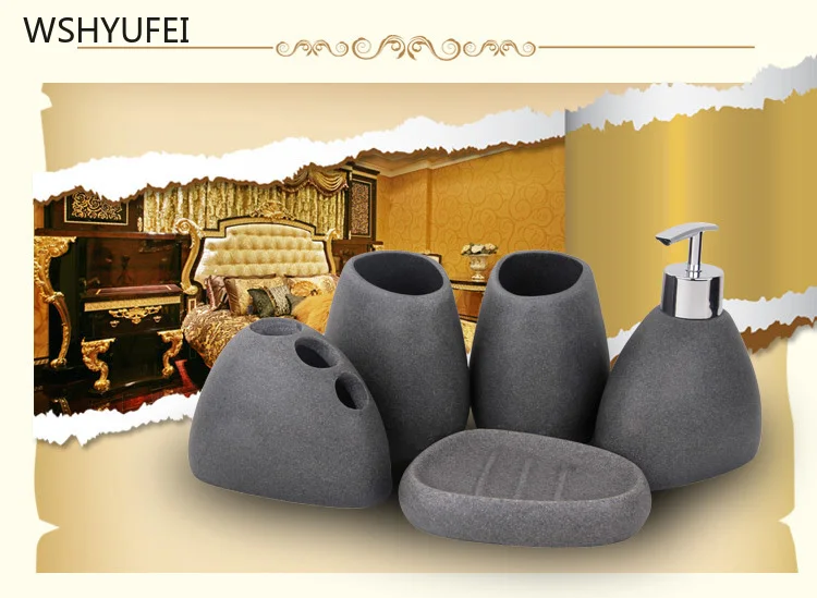 Набор керамических чашек для ванной 6 шт. | Дом и сад