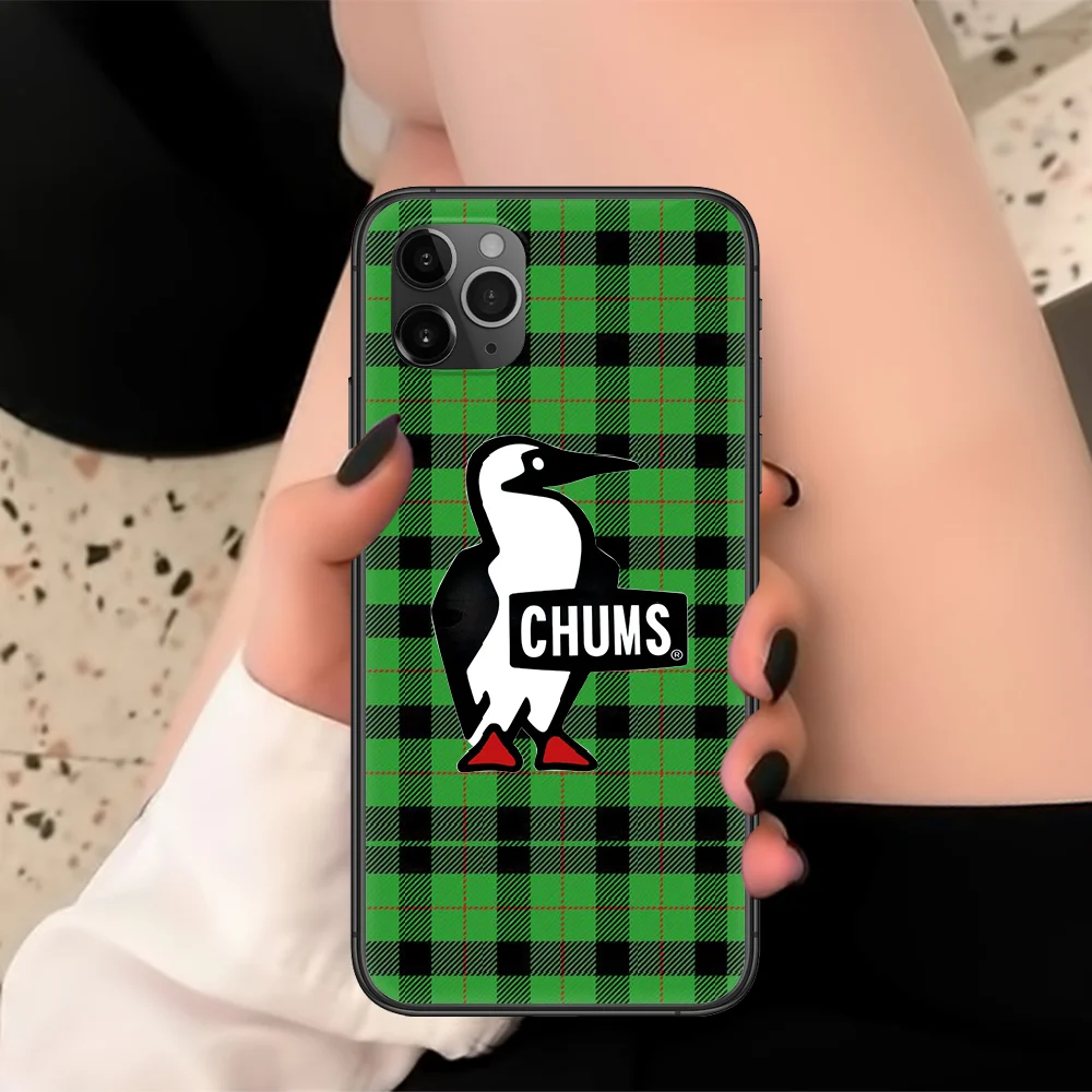 

CHUMS Fashion Trend Brand Phone Case For Iphone 5 6 7 8 S SE Plus X XS XR 11 12 Mini Pro Max 2020 Black black Funda Silicone