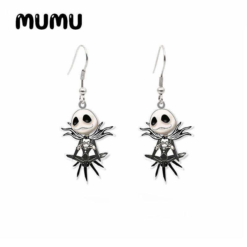 Висячие серьги Кошмар перед Рождеством акриловые Салли Джек ювелирные изделия
