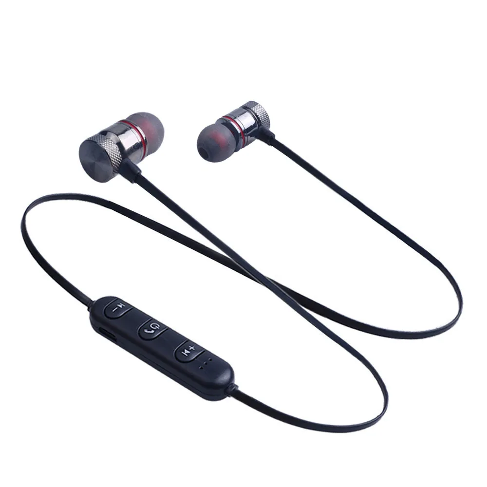 Беспроводные Bluetooth наушники, наушники для бега, стерео бас гарнитура, наушники с микрофоном для всех телефонов