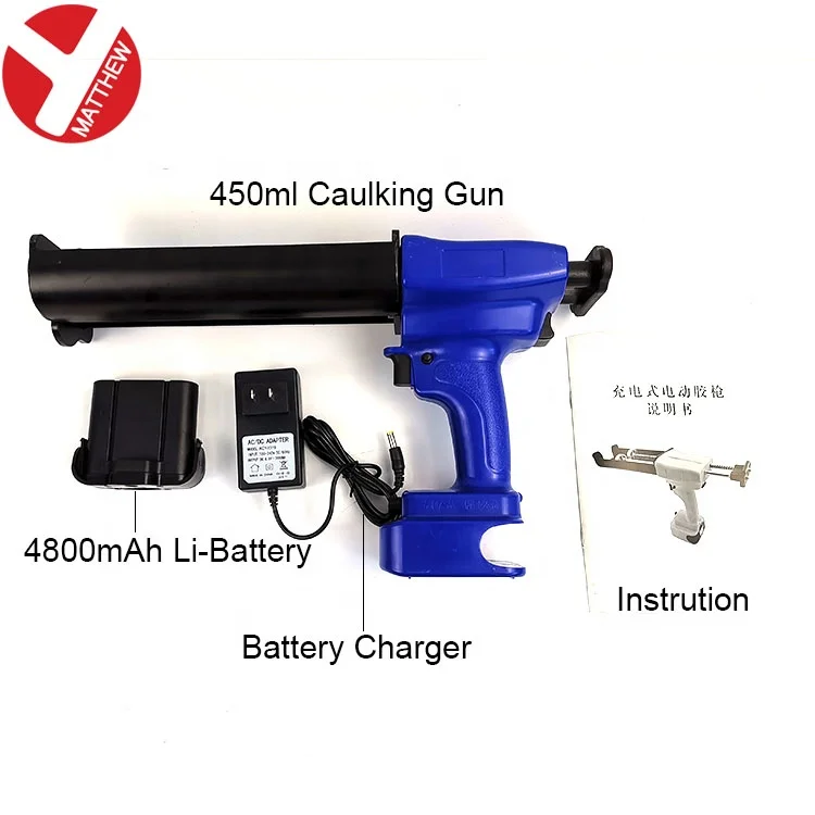 

Wholesale Electric Cordless Dual Cartridge Caulking Gun Powered by Li-Battery
