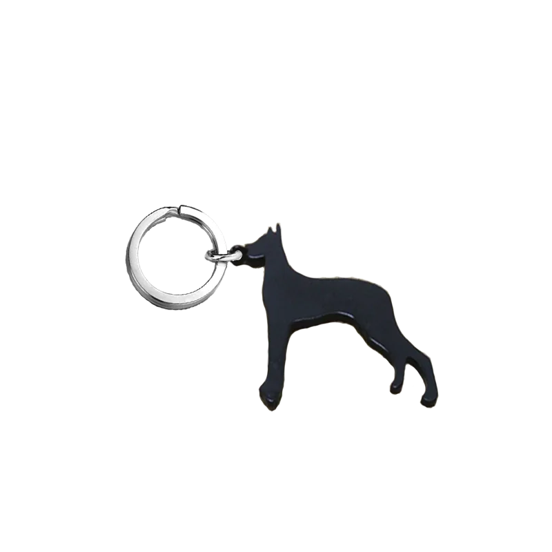 

Great Dane Keychain Custom All kinds Of Animal Key Chain The Black Metal Jewelry Accessories Birthday Surprise Gifts For Men