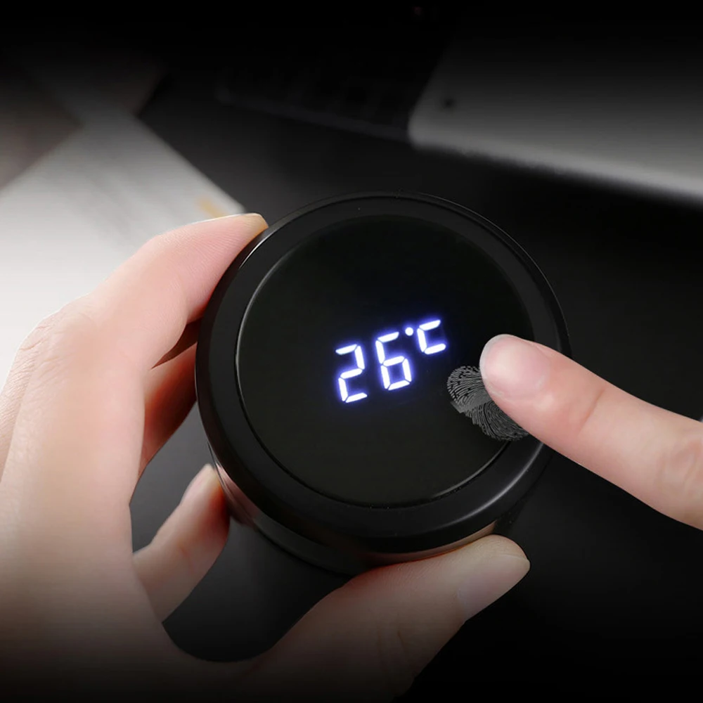 Вакуумный термос из нержавеющей стали со светодиодным дисплеем 500 мл|Крышка