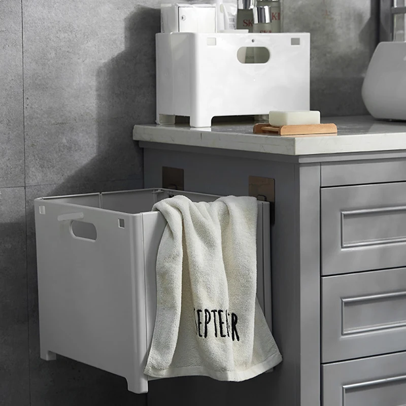 Коробка для хранения мелочей складная пластиковая корзина грязной одежды