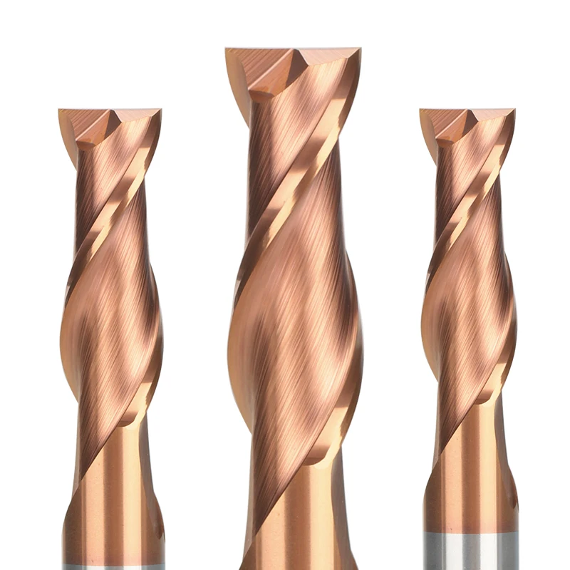 

Hampton 2 Flute Flat End Mill TiCN Coated Tungsten Carbide Milling Cutter 1-12mm HRC50 CNC Sprial Router Bits Engraving Bit