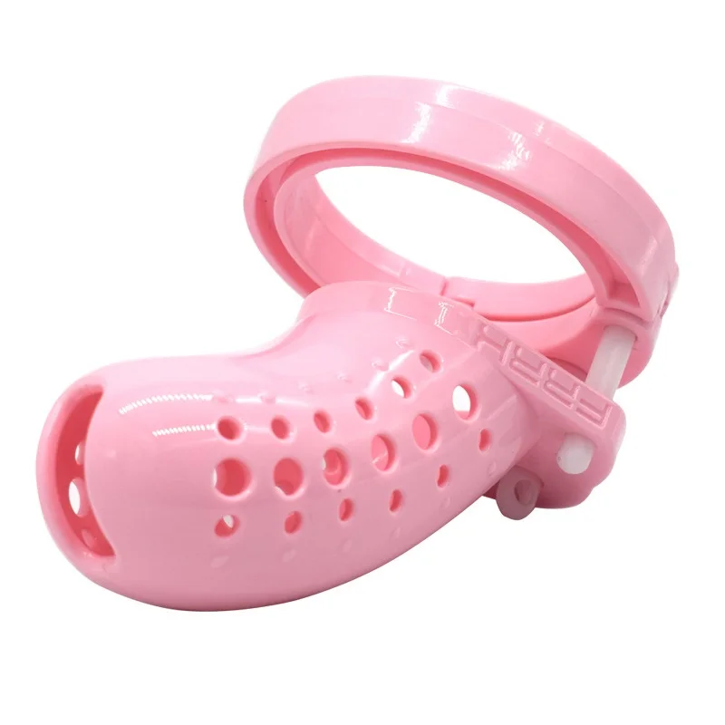 Клетка целомудрия в виде птичьего петуха CB6000 пластик с 5 кольцами БДСМ бондаж