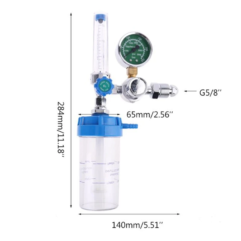 G5/8 CGA540 расходомер поглотитель буйного типа ингалятор манометр регулятор