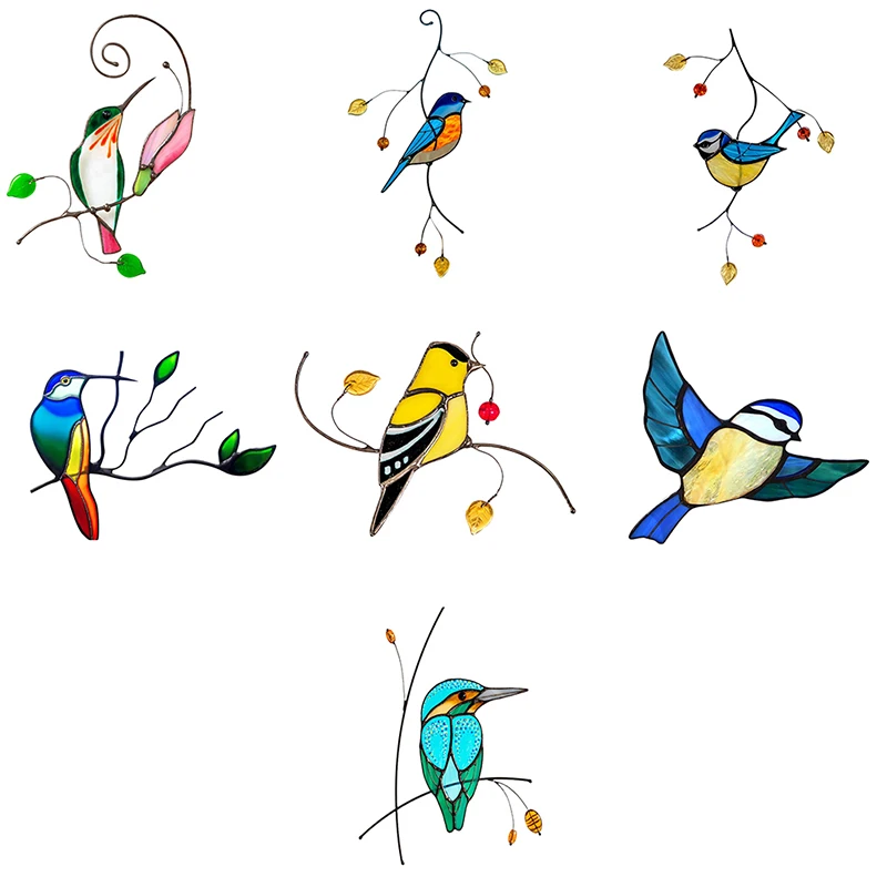 Наклейка Настенная с птицей Стекло окна Гостиная Спальня декоративные обои