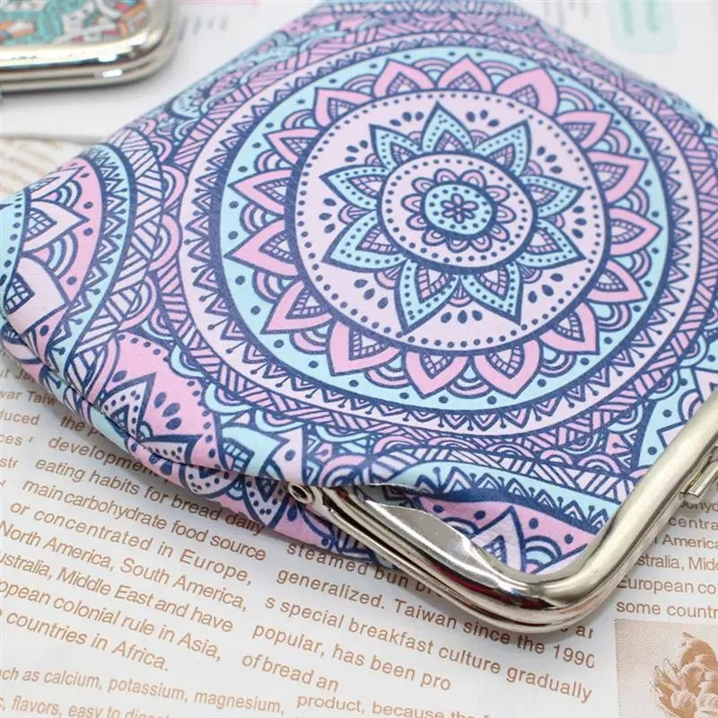 Женский кошелек в этническом стиле ретро с принтом мини-кошелек геометрическим