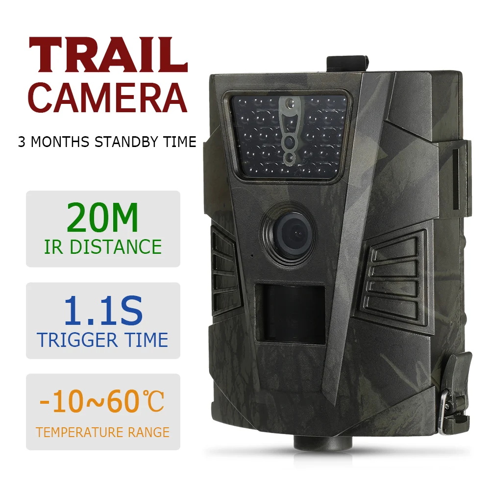 HT001B Trail camera 30 шт., инфракрасный охотничий фотоаппарат ночного видения водонепроницаемый 120 градусов 12 Мп фото ловушка 1080P камера дикой природы