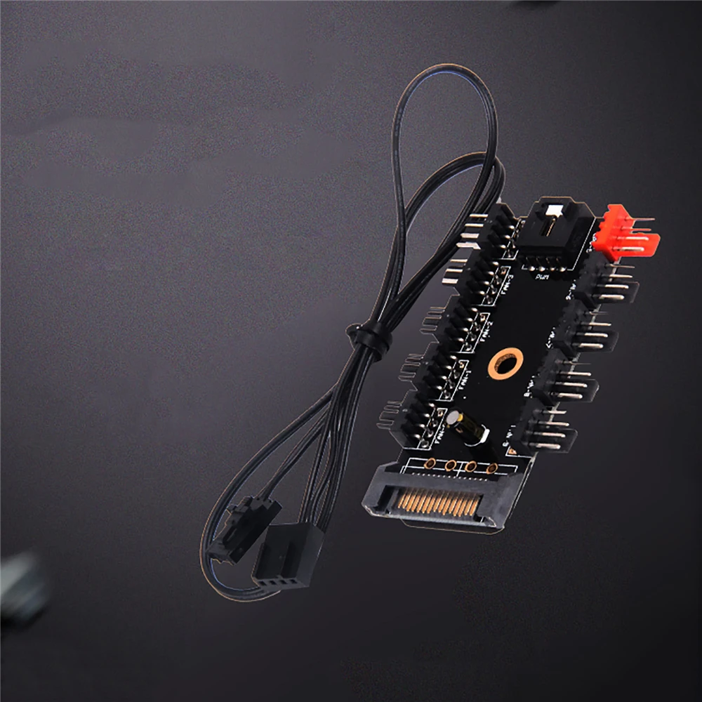 Компьютерный Вентилятор Chasis концентратор 8 * 3Pin Sata/большой 4-контактный источник
