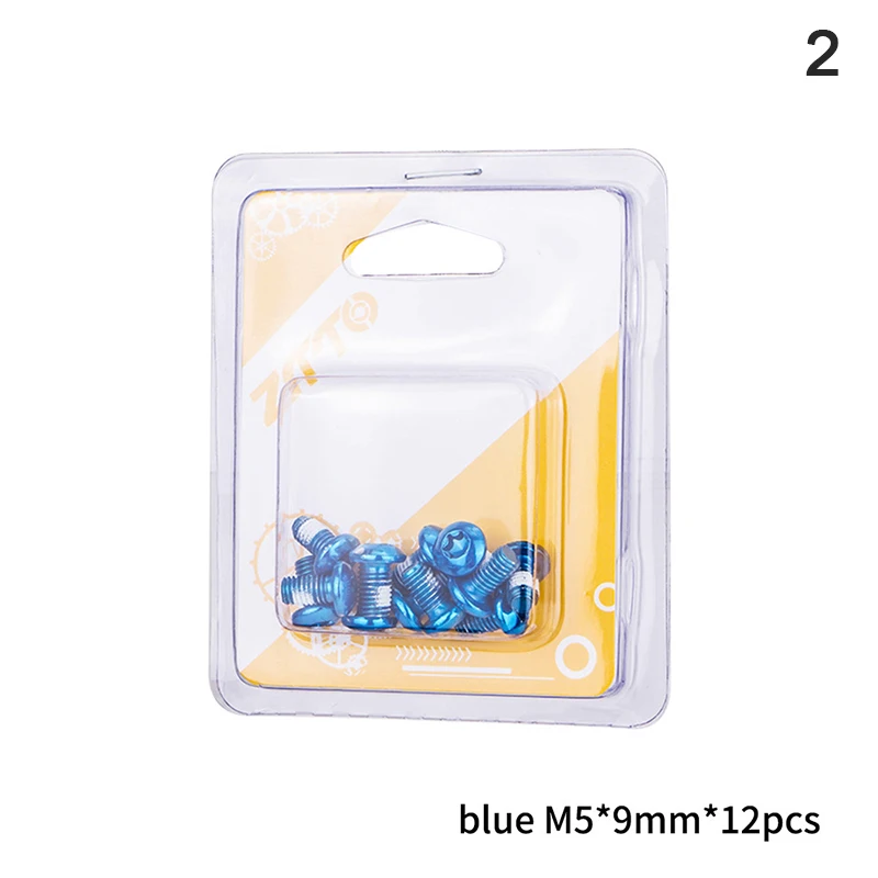 12 шт./кор. горный велосипед Цвет диск Винт велосипеда 6 отверстий Brack ротора T25 винт