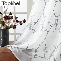 topfinel branch pattern embroidered white sheer curtains for living room bedroom tulle curtains for kitchen window treatments