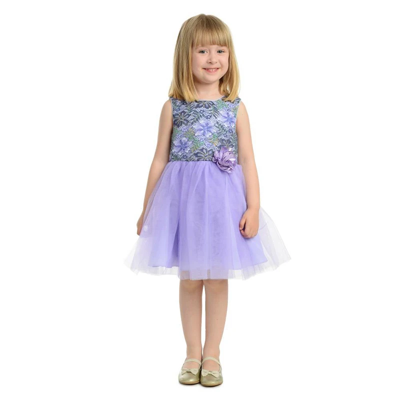 

Yatheen Baby And Little Girls Party Dress 12m-8T Lace Fit-and-Flare Floral Dresses Kid Dress For Girls