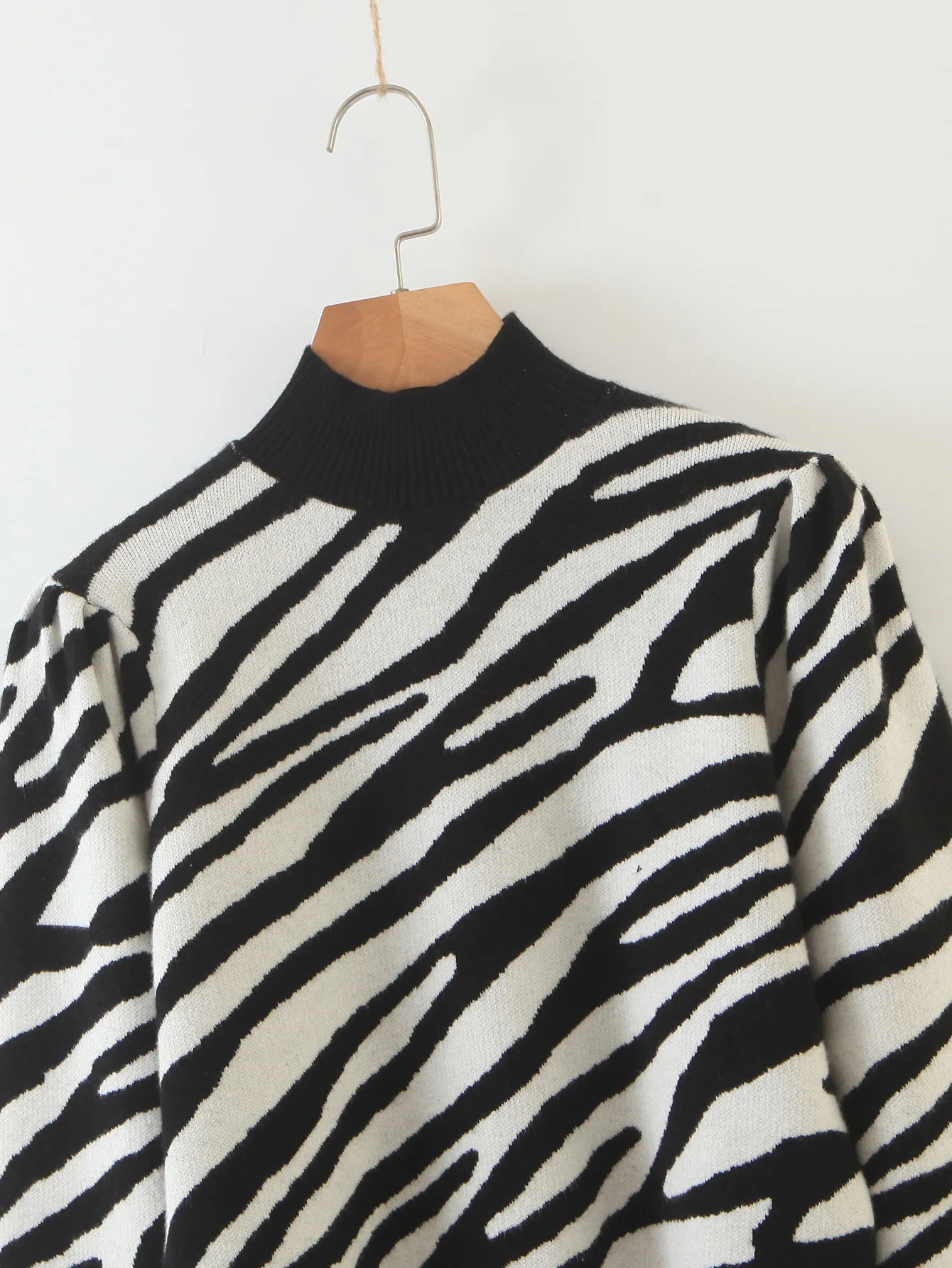 Женский Повседневный свитер свободного покроя водолазка с длинным рукавом