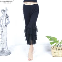 lycra cotton tribal belly dance tight pants with flounced gothic steampunk skirt yoga fyy01