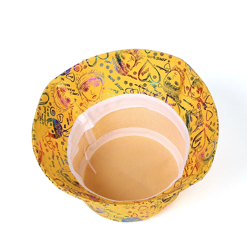 

Fisherman Hat Spring and Summer Korean Basin Hat Summer Sunscreen Sun Hat Casual Men and Women Graffiti Outdoor Bucket Hat