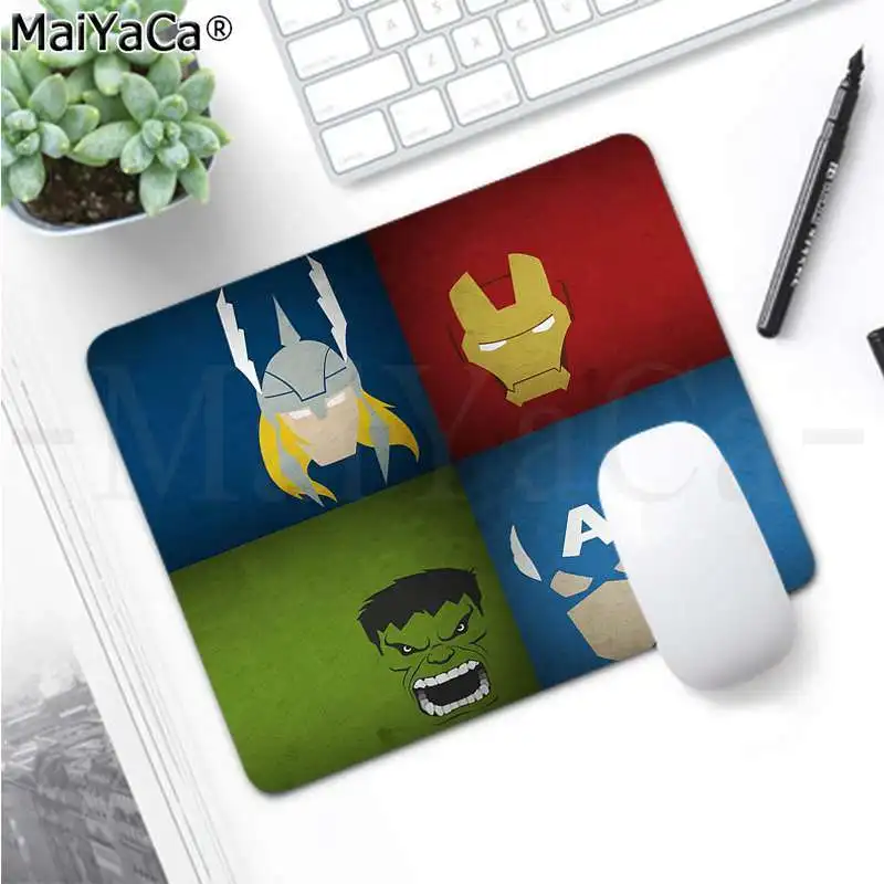 Not Lock Edge25x29cm Maiyaca Marvel Мстители эндигровая клавиатура резиновый коврик игровой коврик для мыши Настольный коврик большой коврик для мыши клавиатуры коврик - Цвет: Not Lock Edge25x29cm