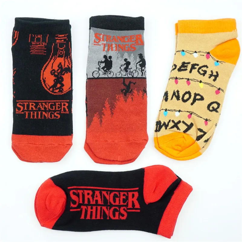 

Stranger Things Short Socks Cartoon Colorful Tight Cute Fashion Ankle Casual Sock Unisex Cosplay Couple Friend Gift