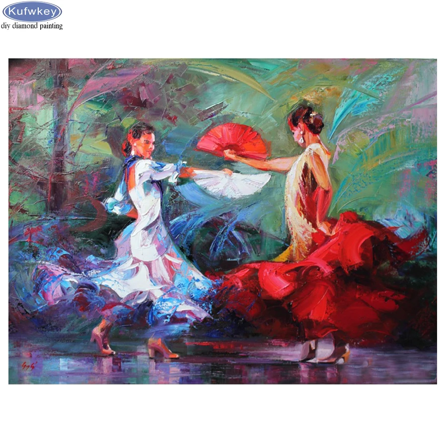 Алмазная вышивка для танго женщины полноразмерная круглая 5d искусство крестиком