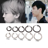 1pcs clip on fake earrings hoop non pierced nose rings lip ear clip body jewelry