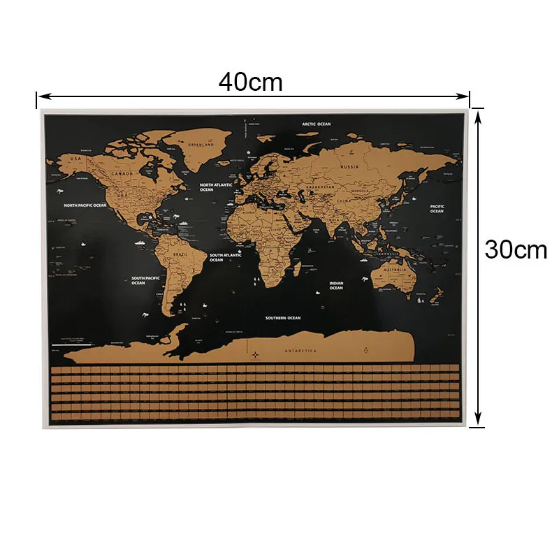 1 шт. карта мира флаг издание 40*30 см номер Офис украшение стены Стикеры обучение