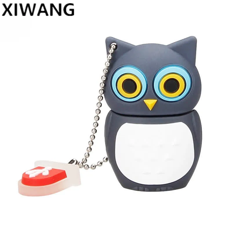 USB флеш-накопитель 64 ГБ, милое животное мультяшная сова, usb 2,0, 4 ГБ, 8 ГБ, 16 ГБ, 32 ГБ, 128 ГБ, флеш-накопитель, usb память, креативная флешка, подарок на праздник