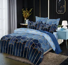 Bedding Line Geometric Elements Rolley Quilt LOVINSUNSHINE King Comforter Set Duvet Queen Bed Cover Geometry (1)