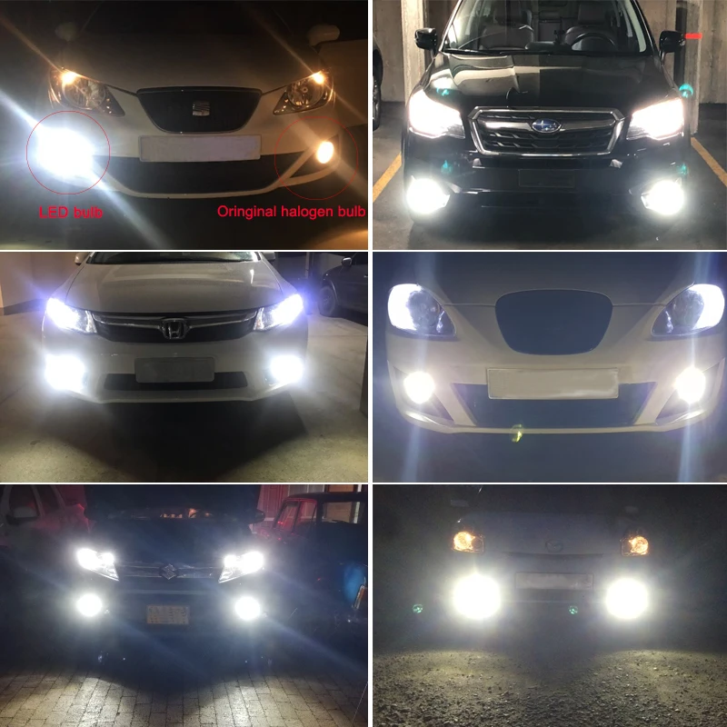 H1 светодиодный лампы супер яркие высокой мощности H3 6SMD 4800Lm Автомобильные