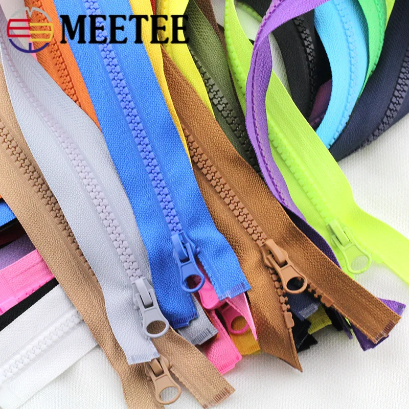 10 шт. Meetee 5 #70/90 см молния из смолы открытая для палатки куртки пальто портновских