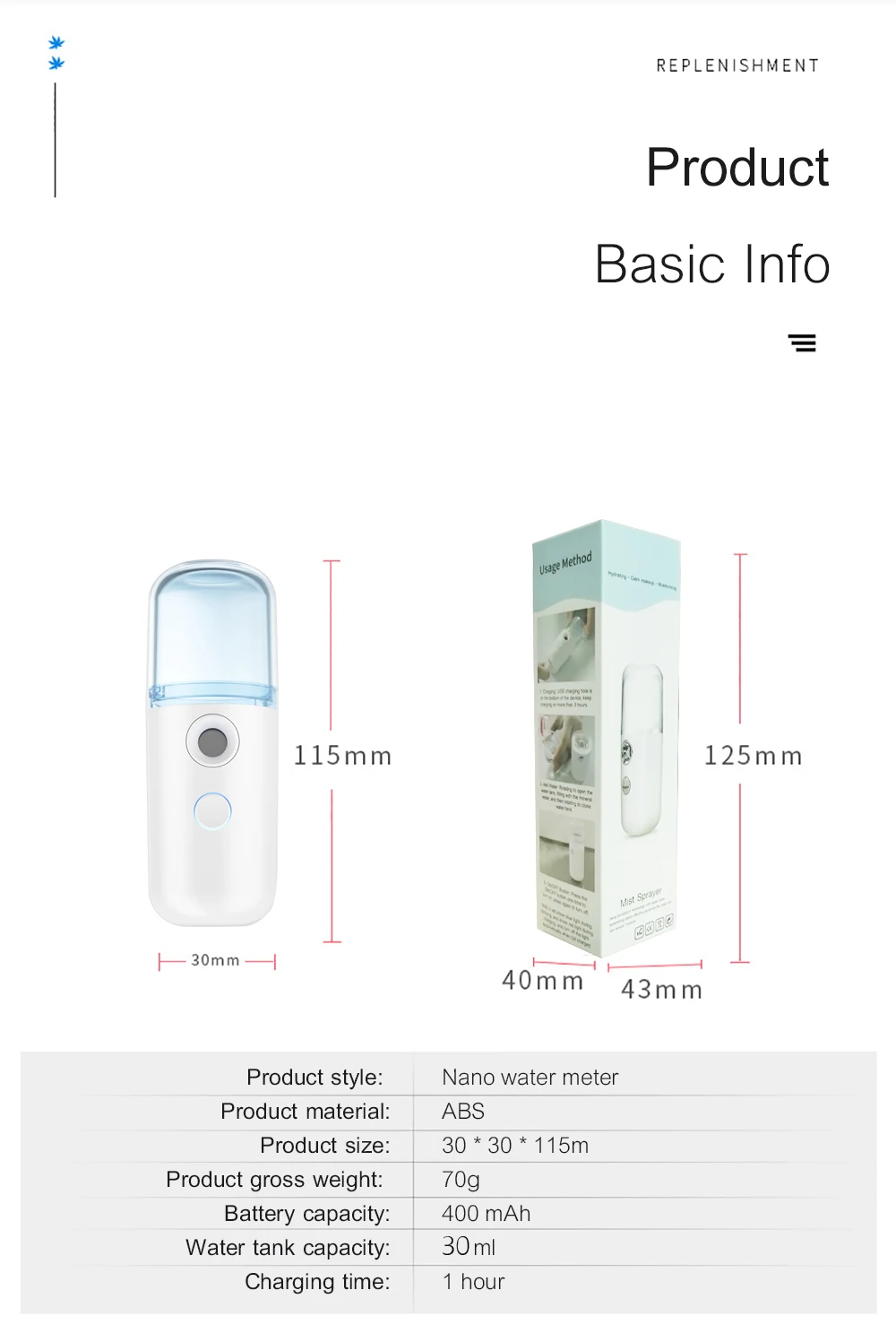 

Mini Nano Face Steamer USB Nebulizer Face Moisturizer Humidifier Hydrating Skin Care Women Facial Sprayer Beauty Care Disinfect