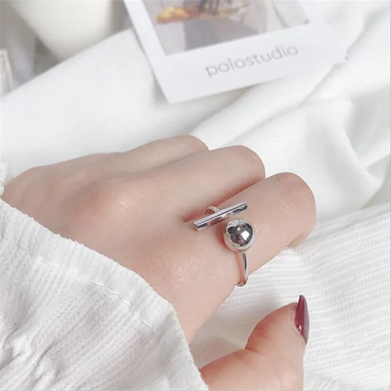 Женское блестящее кольцо с бусинами серебро 925 пробы|Кольца| |