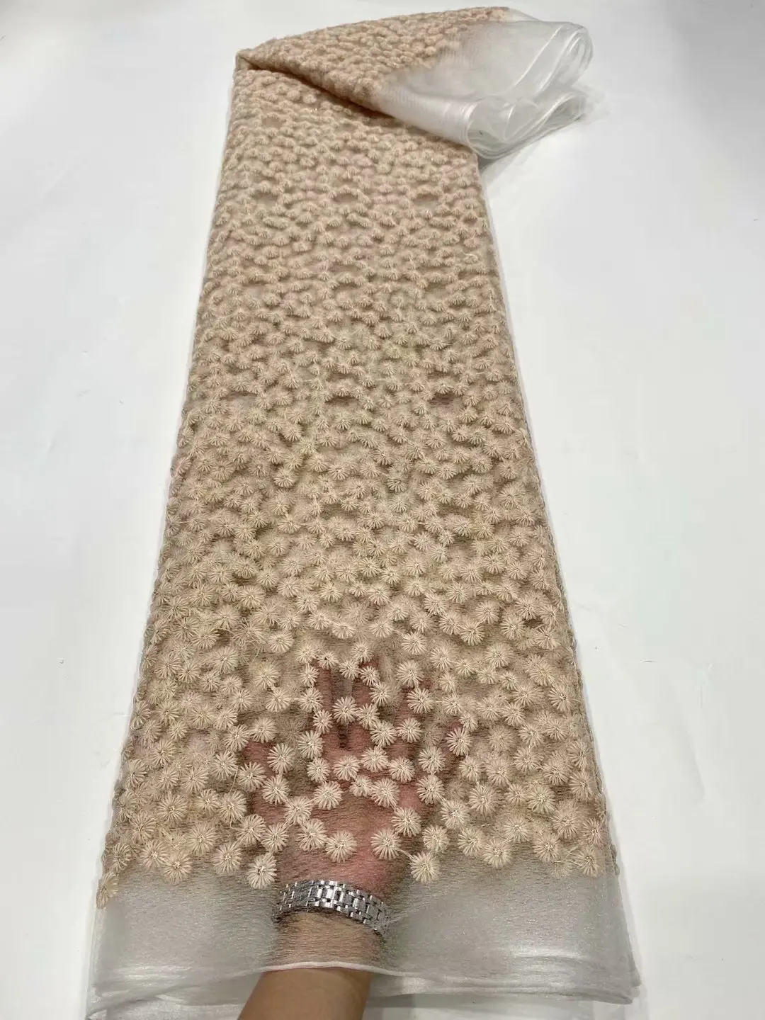 

Кружевная Тюлевая сетка в горошек для платьев, ткани, кружева, шесть цветов для шитья одежды, поделок