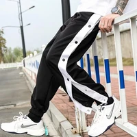 joggers for men black casual loose style male sweatpants fashion hip hop wide training sports trousers basketball clothing