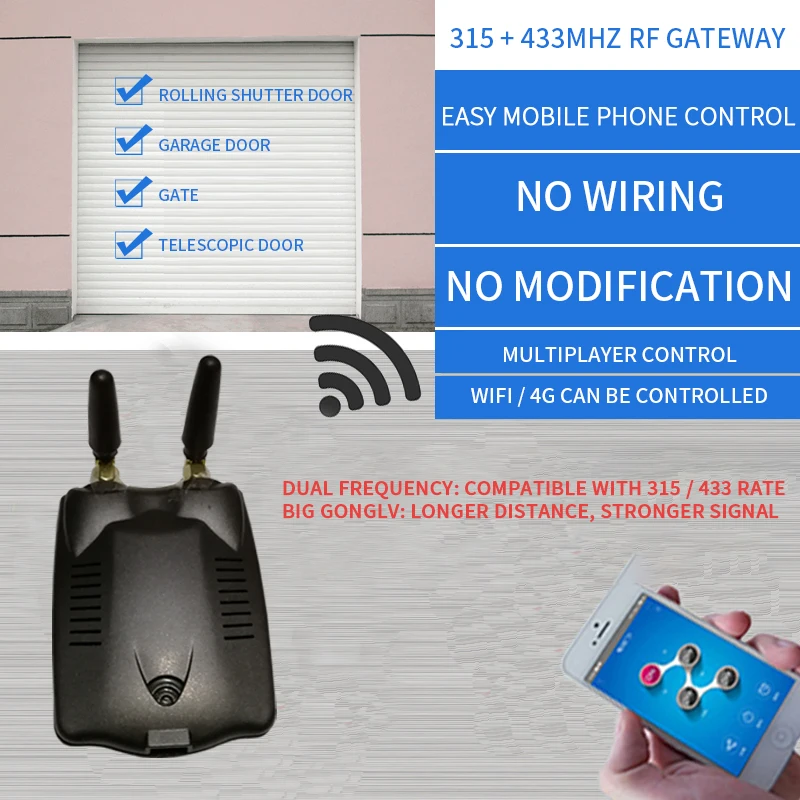 

eWeLink 315/433MHz RF Bridge Gateway WiFi Smart Wireless Switch Module Timer Work With Alexa Google Home Voice Remote Control