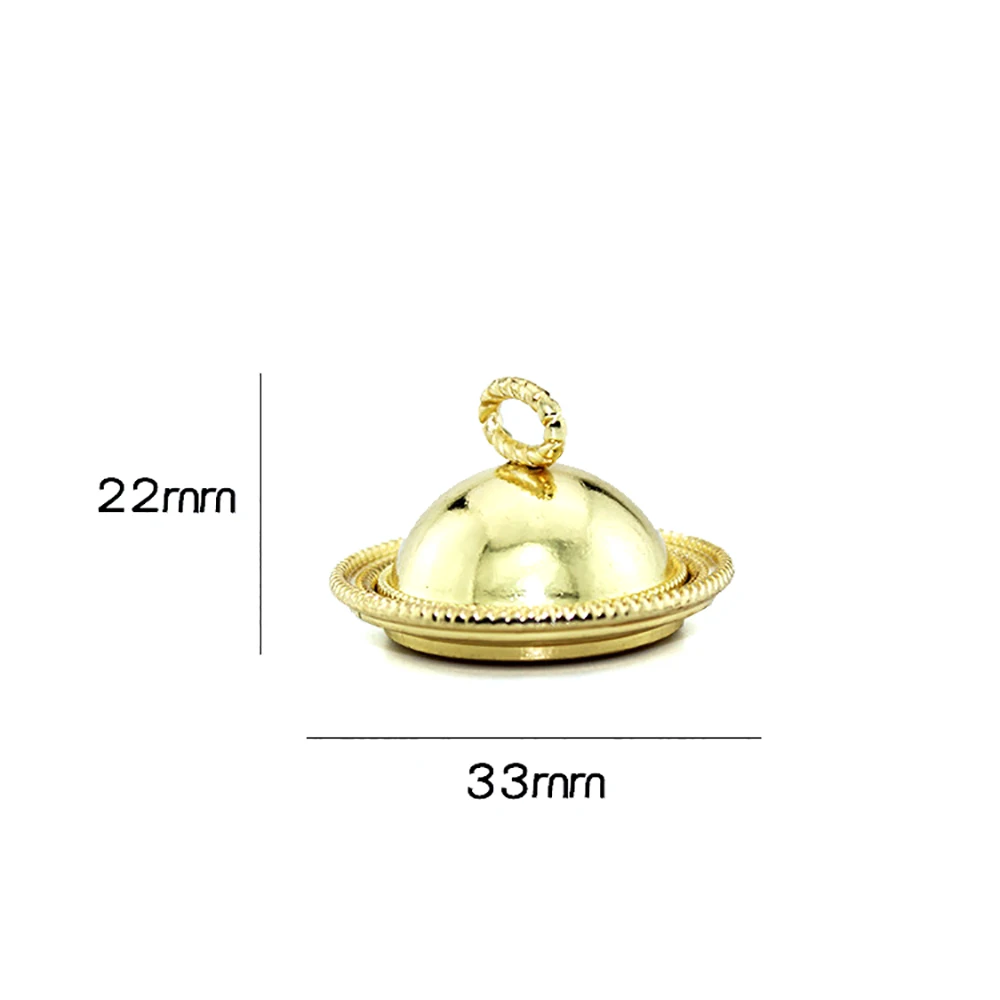 Миниатюрные аксессуары для кукольного домика металлическая мини-тарелка еды с