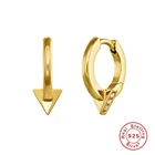 Серьги-кольца женские круглые из серебра 925 пробы