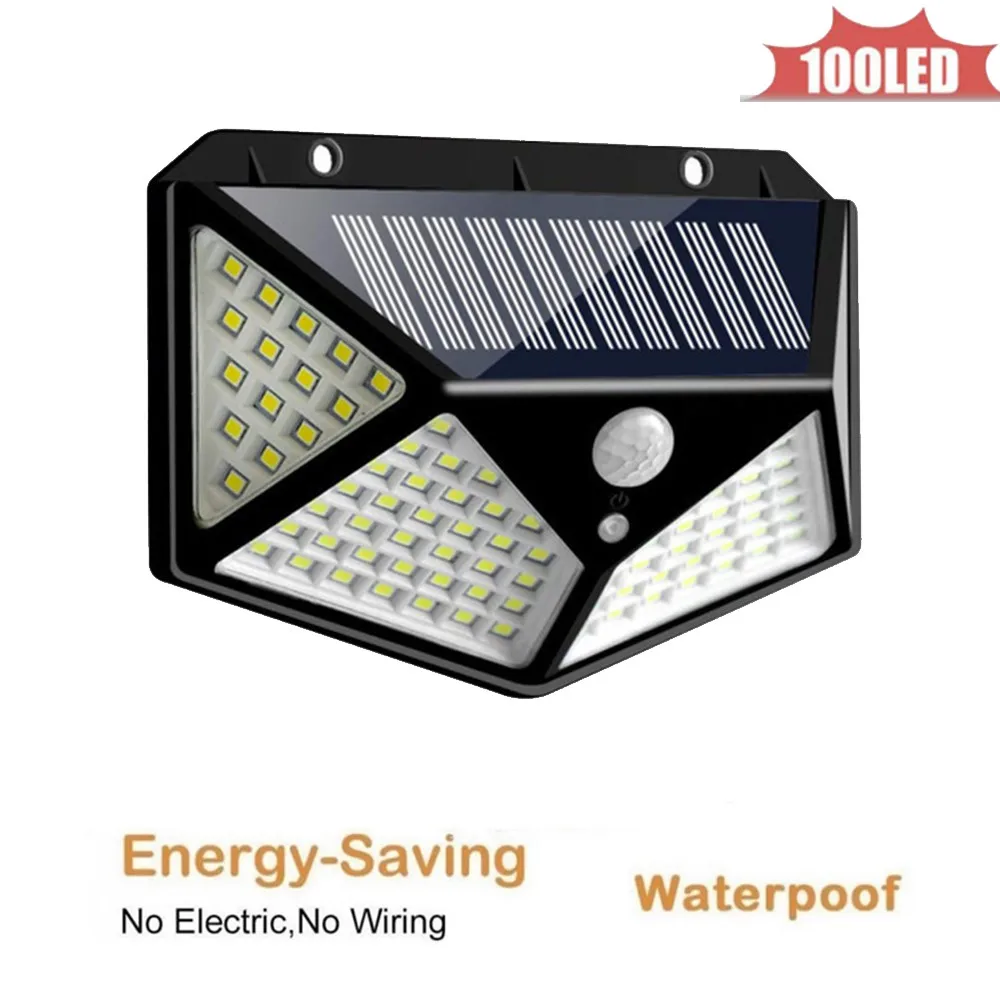 

Солнечный свет Открытый Уличный настенный садовый светильник Безопасность водонепроницаемый светодиодный фонарь беспроводной 3 режима Кр...