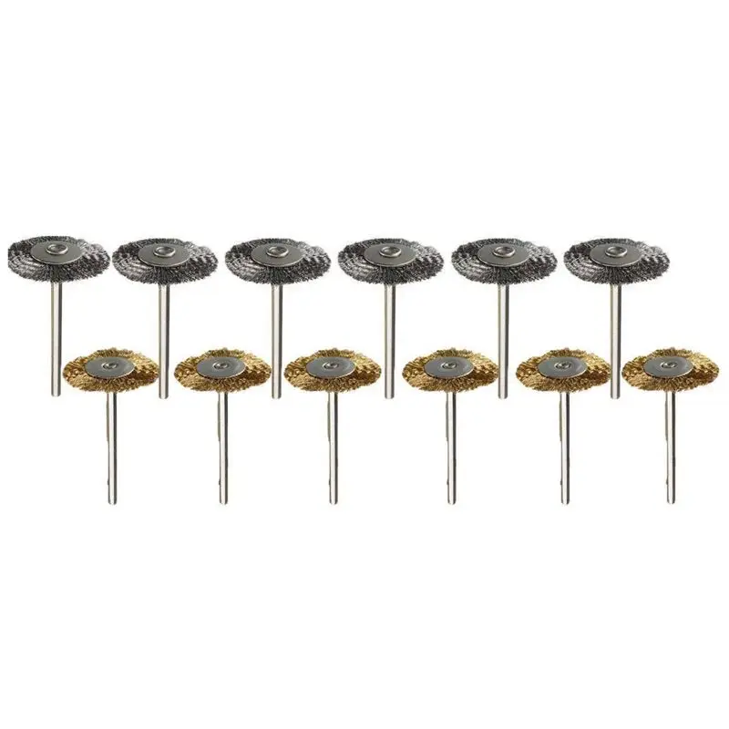 

36Pcs Brass Steel Wire Brush Polishing Wheels Full kit for Dremel Rotary Tools
