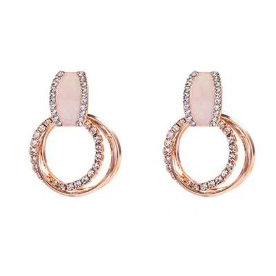 

Crystal Crown Statement Earrings For Women Vintage Drop Dangle Stone Christmas Fashion Jewelry Bohemian Indian Earrings ZA 2018