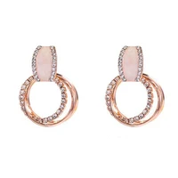 crystal crown statement earrings for women vintage drop dangle stone christmas fashion jewelry bohemian indian earrings za 2018
