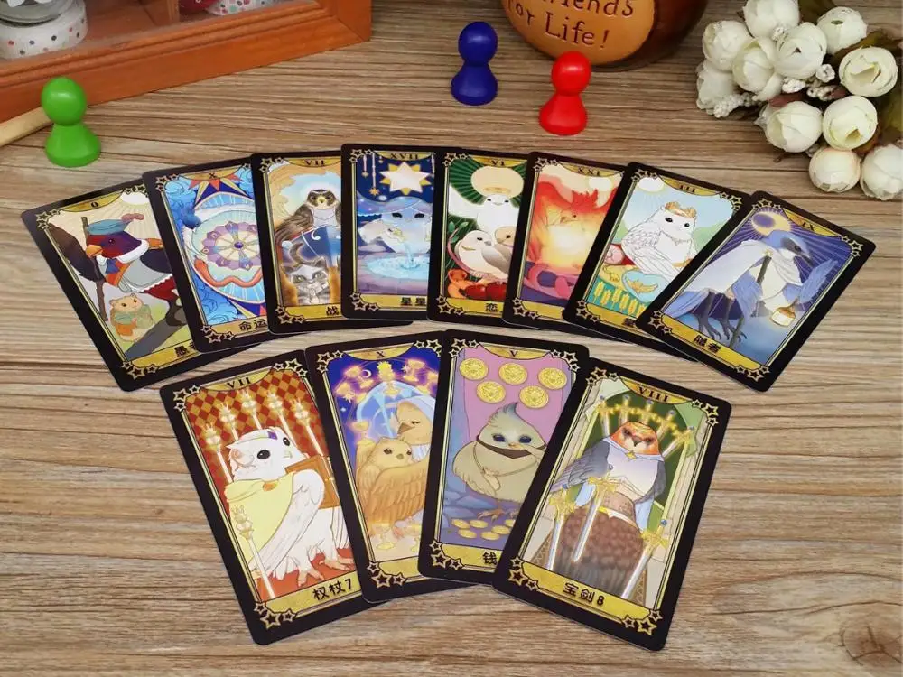

Student Tarot 4 Divination Card Authentic Full Set of Card Table Games Beginners Learn Magic Constellation Divination Card