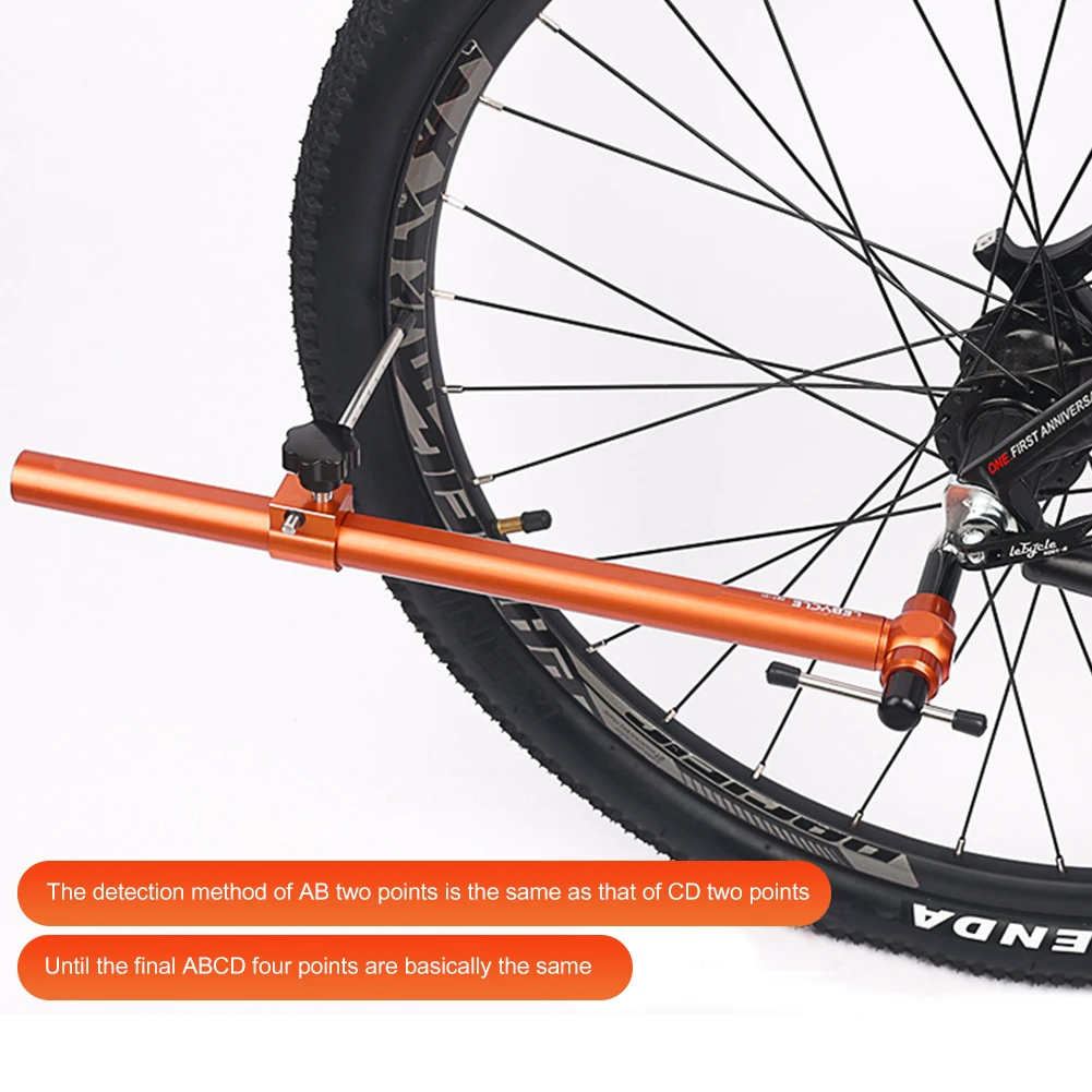 

Lebycle Bicycle Derailleur Hanger 360-Degree Rotation Bike Tail Hook Alignment Ranging Alignment Gauge Measure Straighten Tool