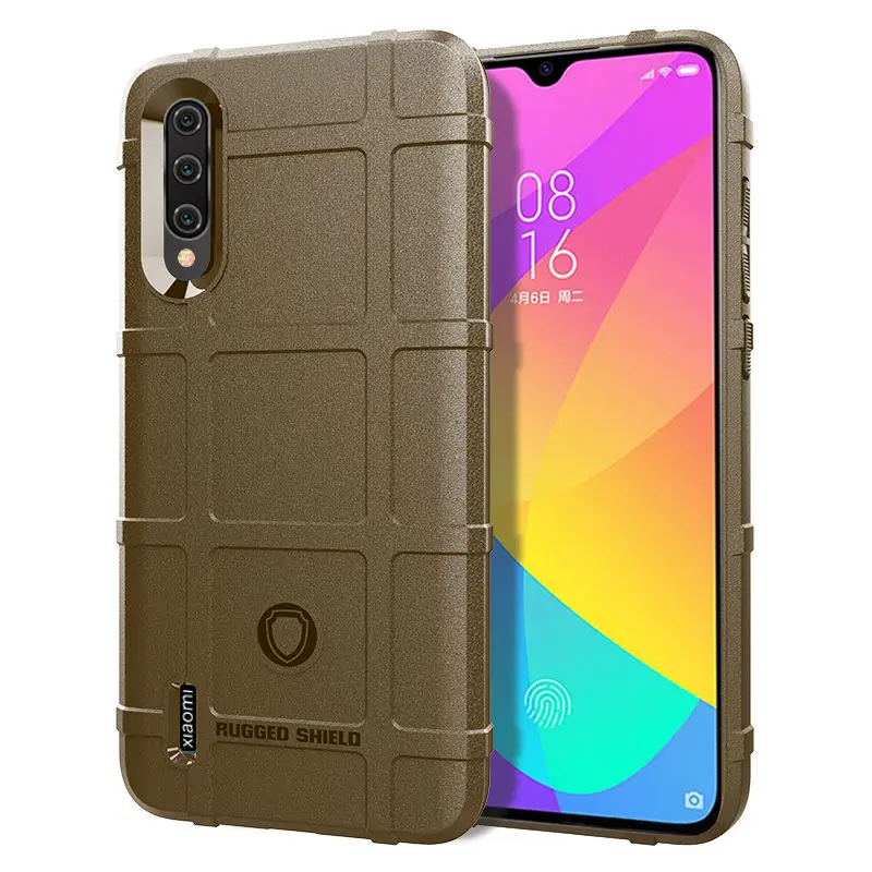 

XiaoMi Mi CC9 Case Fashion Frame Airbag Frosted non-slip Protection soft Silicone Back Cover For Mi CC9 Anti-fall Case Cover