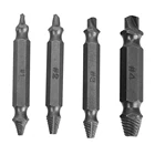 4 шт.компл. двухсторонний поврежденный винт фотоустройство для извлечения винтов набор инструментов для удаления болтов для металлического поврежденного винта