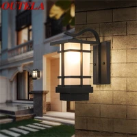 outela modern led wall light fixture outdoor sconce waterproof patio lighting for porch balcony courtyard villa aisle