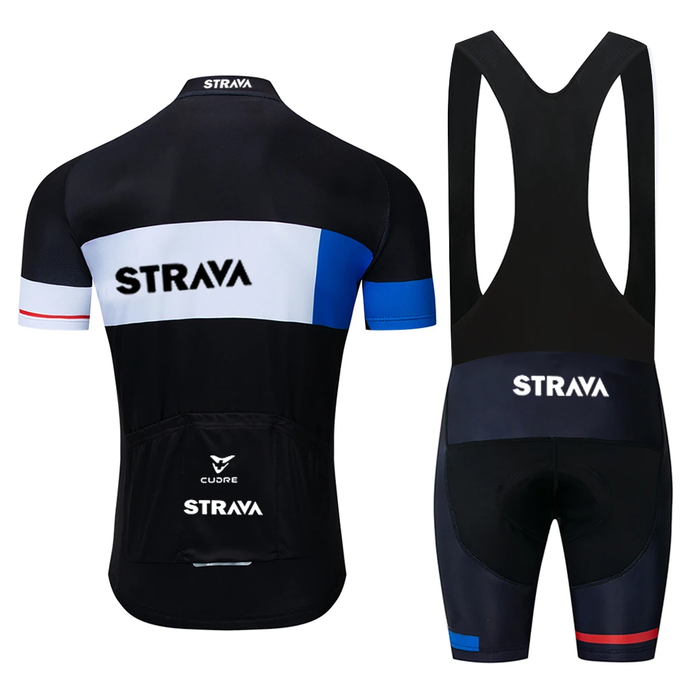 

STRAVA 2020 Men Short sleeve Cycling Jersey Set Breathable Team Bike Summer Jersey outdoor Quick drying Cycling Clothing