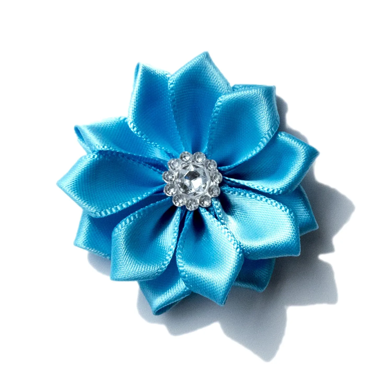 2 шт. 5 см ручная работа атласная лента цветы со стразами ткань для аппликации вечеринки ремесло свадебная