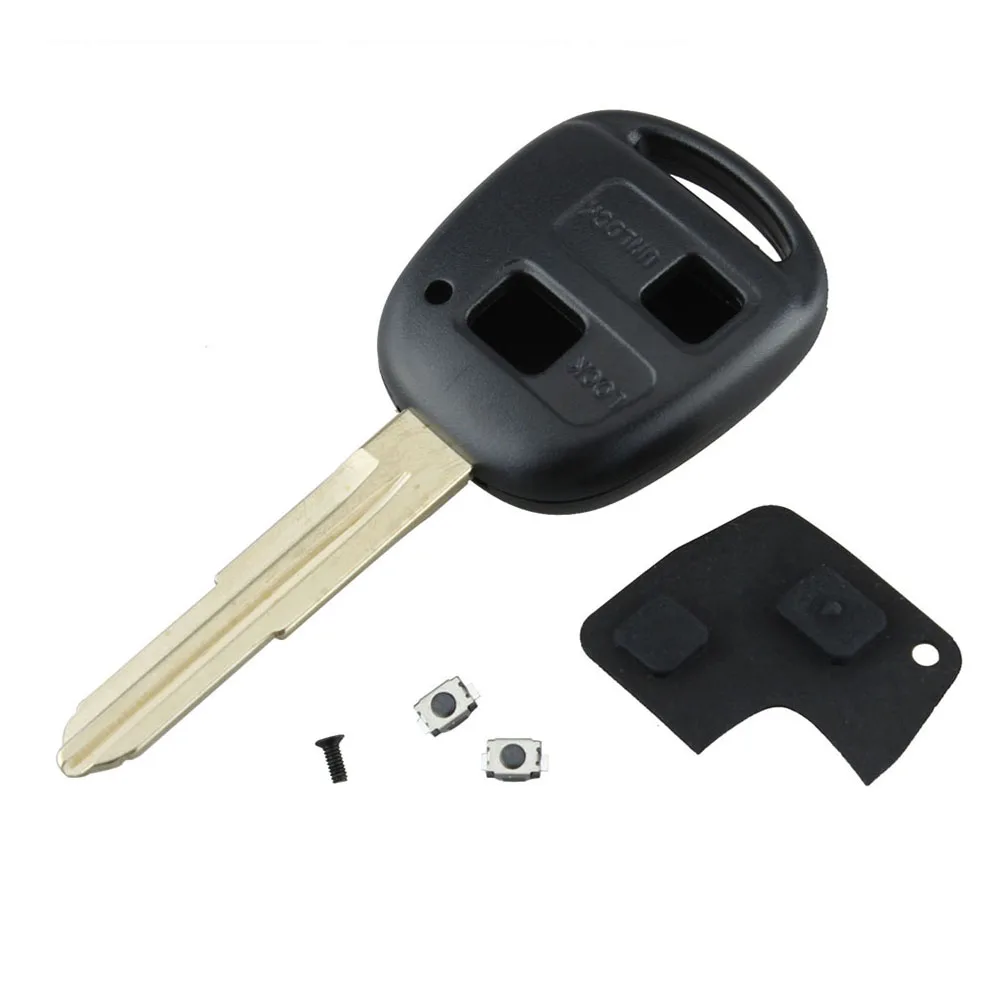 

Repair Kit Key Shell Switch Blade For Toyota Yaris Rubber 2 Button Remote Pad